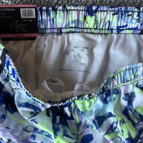 Calvin Klein Multicolor Graphic Running Shorts - Picture 4 of 4